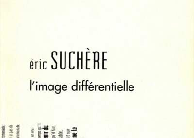 Éric Suchère, L’Image différentielle, Voix éditions (couverture)