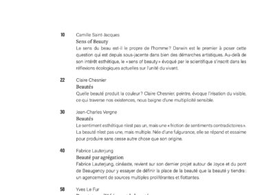 Beautés, Beauté(s), L'atelier contemporain et le FRAC Auvergne, 2023, p. 7