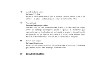 Beautés, Beauté(s), L'atelier contemporain et le FRAC Auvergne, 2023, p. 9