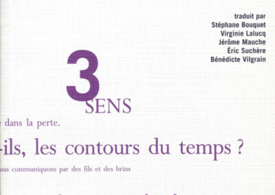 Sarah Riggs Chaîne de décisions minuscules dans la forme d’une sensation, Le Bleu du ciel, couverture